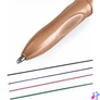 Kép 3/3 - Golyóstoll, 0,37 mm, nyomógombos, négyszínű, ZEBRA "Smooth", rose gold