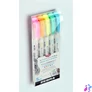 Kép 2/3 - Ecsetirón készlet, kétvégű ZEBRA "Mildliner Fluorescent", 5 szín