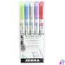 Kép 2/4 - Szövegkiemelő készlet, 1,4/4,0 mm, kétvégű ZEBRA "Mildliner Cool & Refined" 5 szín