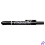 Kép 1/2 - Alkoholos marker, 1,3 mm, nyomógombos, ZEBRA "Mckie Retractable", fekete