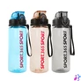 Kép 1/5 - Sport kulacs - műanyag, átlátszó - 600 ml - 3 színben