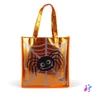 Kép 2/2 - Halloween-i ajándéktáska - pók - 30 x 33 cm - narancssárga