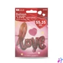 Kép 5/5 - Lufi, "LOVE" felirat, metál bordó, fólia, 55 cm