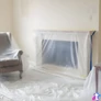 Kép 1/3 - Takarófólia maszkolószalaggal, 20 x 2,5 m, 7 mikron