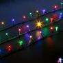 Kép 3/4 - Fényfüzér, 5 m, színes, 100 LED, 220-240V, 6W, zöld kábel