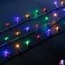 Kép 3/4 - Fényfüzér, 50 m, színes, 1000 LED, 220-240V, 9W, átlátszó kábel
