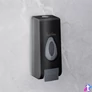 Kép 2/5 - Szappanadagoló, kézzel működtethető, 350 ml, fali, fekete