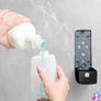 Kép 3/5 - Szappanadagoló, kézzel működtethető, 350 ml, fali, fekete
