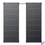 Kép 1/2 - 2x EcoFlow 130W-os fotovoltaikus panel készlet (merev szerkezet)