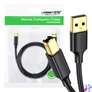 Kép 1/2 - UGREEN US135 USB 2.0 A-B nyomtatókábel, aranyozott, 2 m (fekete)