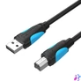 Kép 2/5 - USB 2.0 A és USB-B nyomtatókábel Vention VAS-A16-B100 1m Fekete