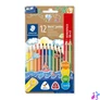 Kép 1/2 - Noris® Jumbo 128 színes ceruza készlet, háromszögletű, vastag, hegyezővel, 10+2 szín