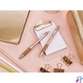 Kép 2/2 - Golyóstoll, 0,27 mm, nyomógombos, "Z-Grip Smooth Rose Gold", kék