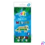 Kép 1/2 - Színes ceruza készlet, háromszögletű, COOL BY VICTORIA "Wildlife", 12 különböző szín