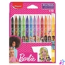 Kép 1/2 - Barbie filctoll készlet, 2,8 mm, kimosható, 12 szín