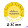 Kép 2/5 - Etikett címke, o30mm, eltávolíthatatlan 8 címke/ív, 10 ív/doboz, Avery sárga