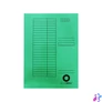 Kép 1/3 - Iratgyűjtő, táblázatos pólyás dosszié A4, 230g. karton Bluering® zöld