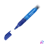 Kép 3/6 - Táblamarker 2,2-5,2mm, vágott hegyű, cserélhető betétes, Bluering kék