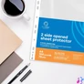 Kép 4/4 - Genotherm lefűzhető, A4, 75 micron narancsos felül és belül nyitott Bluering® 100 db/csomag,