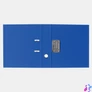 Kép 2/4 - Iratrendező A4, 7,5cm, két oldalt PP borítás,lapraszerelt, Bluering® Premium kék