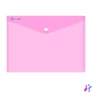 Kép 1/4 - Irattartó tasak A4, PP patentos Bluering® transzparens pink