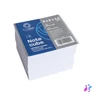 Kép 1/5 - Kockatömb 8x8x6,5cm, ragasztás nélküli, Bluering® Extra fehér