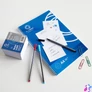 Kép 3/5 - Kockatömb 8x8x6,5cm, ragasztás nélküli, Bluering® Extra fehér