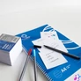 Kép 5/5 - Kockatömb 8x8x6,5cm, ragasztás nélküli, Bluering® Extra fehér