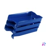 Kép 1/2 - Irattálca műanyag 355, 355x255x60mm, Bluering®, kék