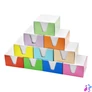 Kép 1/2 - Kockatömb 9x9x6cm, színes karton doboz tartóban Bluering® fehér