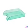 Kép 2/2 - Irattálca műanyag 550 extra széles 345x270x67mm, Bluering®, áttetsző zöld