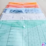 Kép 2/4 - Irattartó tasak A4, PP patentos Bluering® transzparens kék