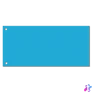 Kép 1/5 - Elválasztócsík, karton 190g. 10,5x24cm, 100 db/csomag, Bluering® kék