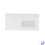Kép 2/2 - Boríték LA4 enyvezett bélésnyomott jobb ablakos 45x90mm 110 × 220mm J20A15 Bluering® fehér