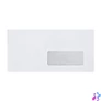 Kép 2/2 - Boríték LA4 szilikonos bélésnyomott jobb ablakos 35x90mm 110x220mm J28A20 Bluering® fehér