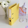 Kép 2/4 - Iratrendező A4, 5cm, két oldalt PP borítás, Bluering® Premium sárga