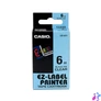 Kép 2/2 - Feliratozógép szalag XR-6X1 6mmx8m Casio víztiszta/fekete