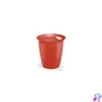 Kép 2/5 - Papírkosár 16l, Durable Trend, áttetsző piros