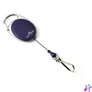 Kép 1/3 - Névjegykártyatartó kihúzható karabineres, Durable with Snap Hook sötétkék