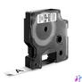 Kép 10/11 - Feliratozógép szalag Dymo D1 S0720530/45013 12mmx7m ORIGINAL fekete/fehér