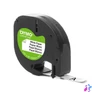 Kép 1/3 - Feliratozógép szalag Dymo Letratag S0721510/59421 papír 12mmx4m, ORIGINAL fekete/fehér