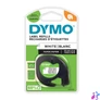 Kép 2/3 - Feliratozógép szalag Dymo Letratag S0721510/59421 papír 12mmx4m, ORIGINAL fekete/fehér