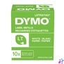 Kép 3/3 - Feliratozógép szalag Dymo Letratag S0721510/59421 papír 12mmx4m, ORIGINAL fekete/fehér