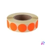 Kép 4/4 - Etikett címke, 20mm, körcímke tekercses, 1000 címke/tekercs fluo piros
