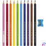 Kép 2/2 - Színes ceruza készlet háromszögletű Jumbo Faber-Castell 10klf. szín