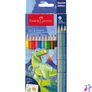 Kép 1/2 - Színes ceruza készlet hatszögletű DINOSZAURUSZ + matrica Faber-Castell 10+3klf. szín