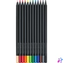 Kép 1/2 - Színes ceruza készlet háromszögletű BLACK EDITION Faber-Castell fekete test 12klf. szín