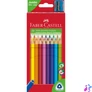 Kép 1/2 - Színes ceruza készlet háromszögletű + hegyező Jumbo Junior Faber-Castell 20klf. szín