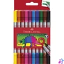Kép 1/2 - Rostirón, filctoll készlet, kétvégű Faber-Castell 10 klf. szín