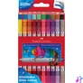 Kép 1/2 - Rostirón, filctoll készlet, kétvégű csillámos Faber-Castell 20 klf. szín